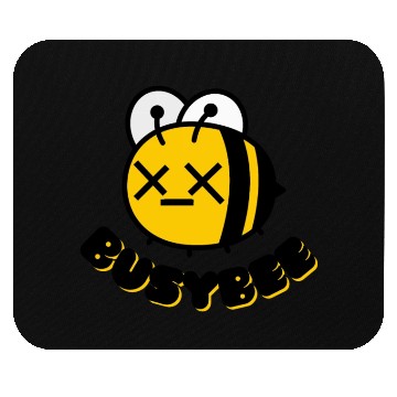 Discover Retro Bold Busy Bee Mouse Pads
