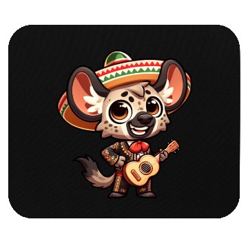 Discover Cinco de Mayo Hyena Giraffe Mariachi Mouse Pads