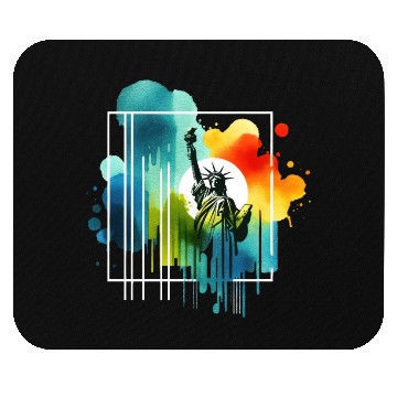 Discover Liberty's Colorful Aura Mouse Pads
