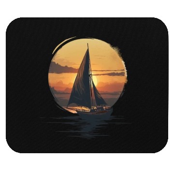 Discover Sailing Into The Sunset Serenity Mouse Pads