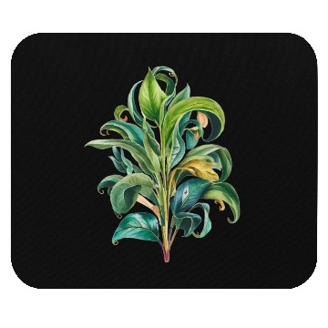 Discover Watercolor Plant Hand Painted Mouse Pads