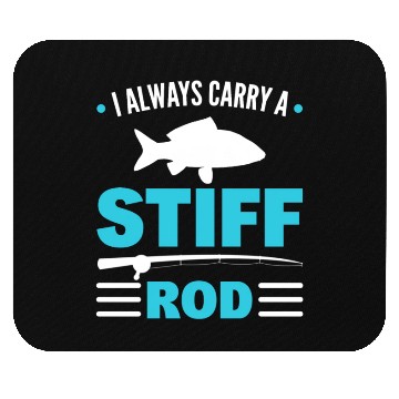 Discover Funny Fishing Rod Fisherman Mouse Pads