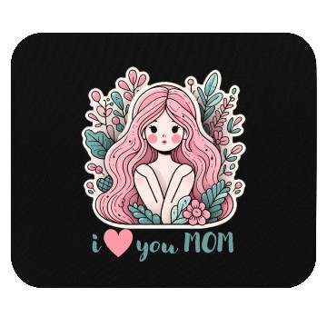 Discover i love you MOM Mouse Pads