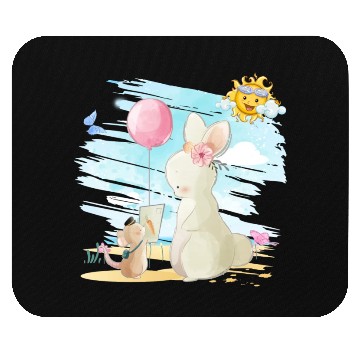 Discover Rabbit Mama Want Sent Postcard Using Post Mouse Mouse Pads