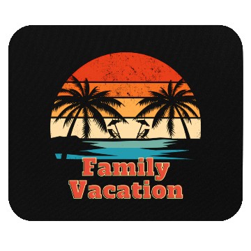 Discover Family Vacation design Mouse Pads