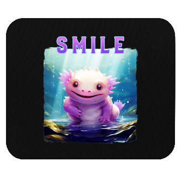 Discover Colorful Smiling Lizard Underwater Mouse Pads