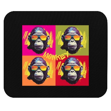 Discover Urban Jungle Beats: The Chic Monke Collection Mouse Pads
