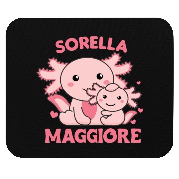 Discover I Will Be Big Sister 2022 For Siblings axolotl Mouse Pads