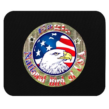 Discover Hanes Youth Mouse Pads USA Eagle