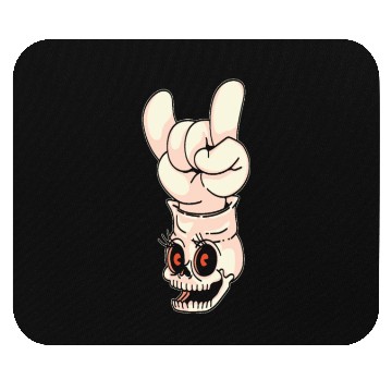 Discover Electric Guitar Rock Horns Mouse Pads