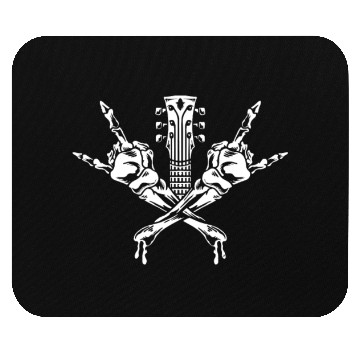 Discover Electric Guitar Rock Horns Mouse Pads