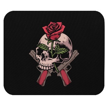 Discover Skeleton Roses Guitar Skull Roses Guns Mouse Pads