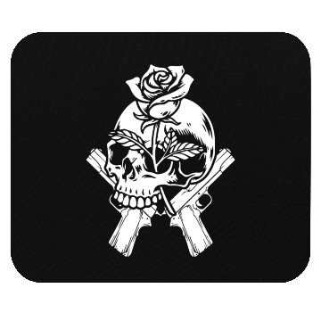 Discover Skeleton Roses Guitar Skull Roses Guns Mouse Pads