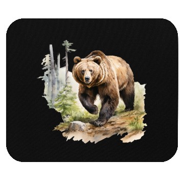 Discover Grizzly Bear in the Wild Mouse Pads