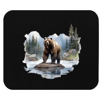 Discover Grizzly Bear in the Wild Mouse Pads