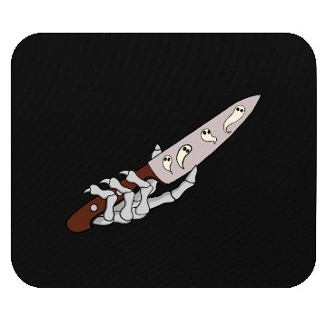 Discover Skeleton Hand with Ghostly Dagger Theme Mouse Pads