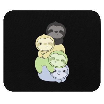 Discover Cassgender Flag Pride Lgbtq Cute Sloth Mouse Pads