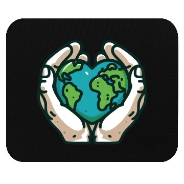 Discover Global Care Hands Embracing Earth Mouse Pads