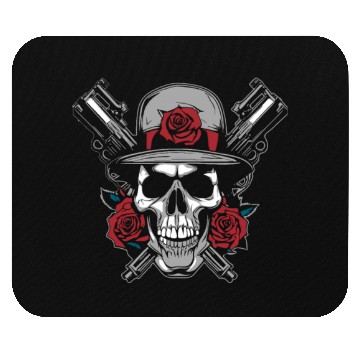 Discover Skeleton Roses Guitar Skull Roses Guns Mouse Pads