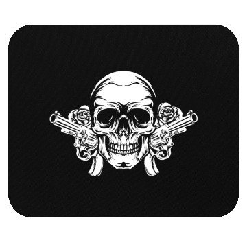Discover Skeleton Roses Guitar Skull Roses Guns Mouse Pads
