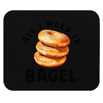 Discover Bagel Lover For Men BreakFast Jewish Food Beigel Mouse Pads