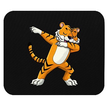 Discover Dabbing Tiger Wildlife Safari Animal Lover Mouse Pads