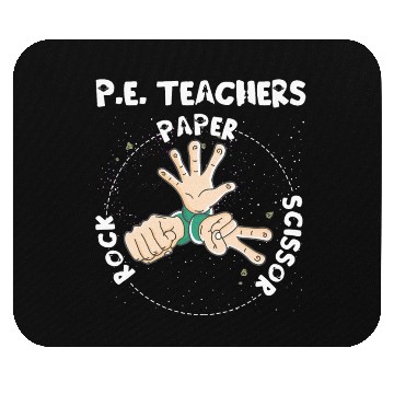 Discover Physical Education PE Teacher Rock Paper Scissor Mouse Pads