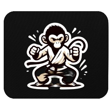 Discover Kungfu Monkey I Mouse Pads