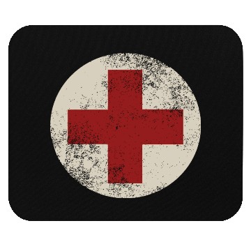 Discover WW2 Combat Medic Symbol Mouse Pads