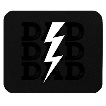 Discover Baseball Dad Distressed Retro Lightning Bolt Mouse Pads