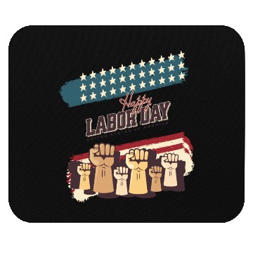 Discover Labor Day Fists Raised Mouse Pads
