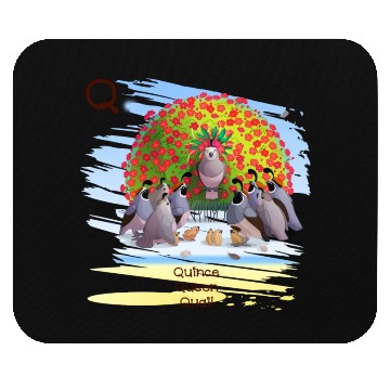 Discover Unique Creative Cute Q Alphabet Quince Queen Quail Mouse Pads