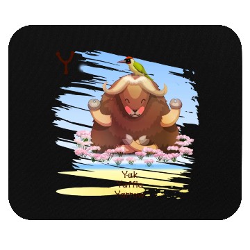 Discover Unique Creative Cute Y Alphabet Yak Yaffle Yarrow Mouse Pads