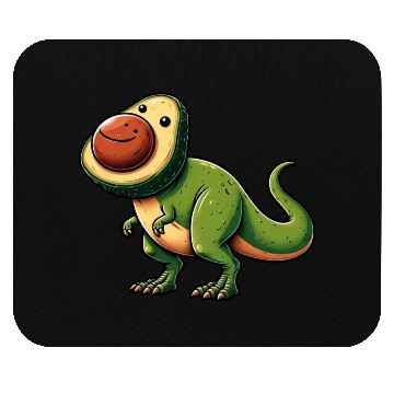 Discover Dino T-Rex Avocado Mythical Creature Mouse Pads