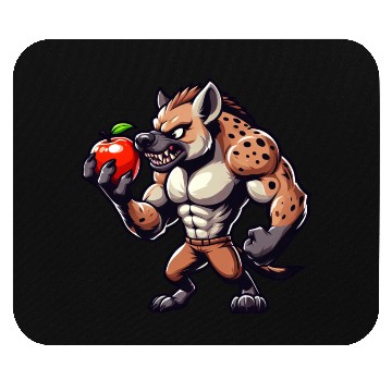 Discover Hyena Enjoying Apple Fitness Workout Mouse Pads