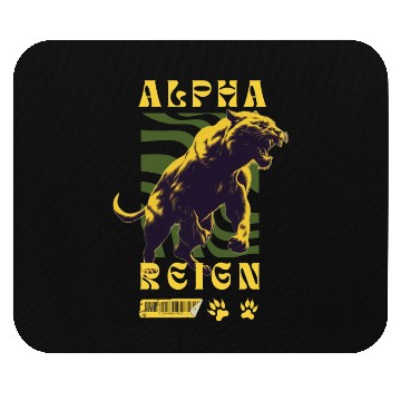 Discover Unleash The Inner Alpha: Fierce Animal Print Mouse Pads