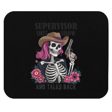 Discover Cool S.h.i.t Show Supervisor Hilarious Vintage Mouse Pads