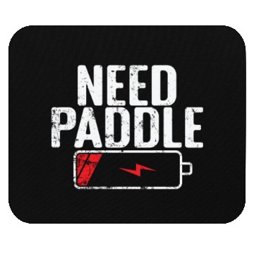 Discover Need Paddle Tennis Battery is empty Mouse Pads