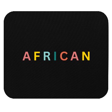 Discover Colorful African Text Graphic Mouse Pads