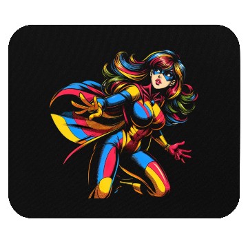 Discover Dynamic Heroine Flight Mouse Pads