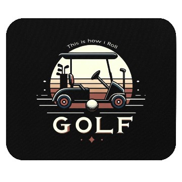 Discover Golf Cart Sunset Mouse Pads