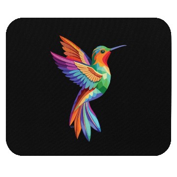 Discover Geometric Hummingbird Mouse Pads