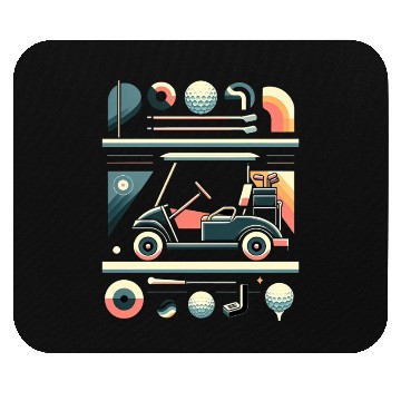 Discover Vintage Golf Panorama Mouse Pads