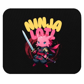 Discover Kawaii Axolotl Ninja Mouse Pads