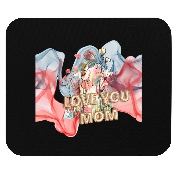 Discover Mother's day love you mom Mouse Pads