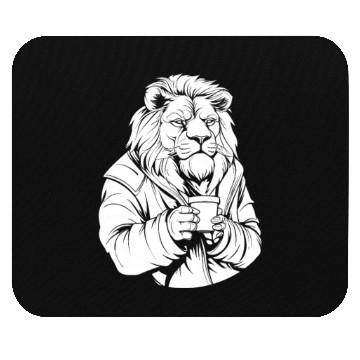 Discover Lion Coffee Mouse Pads