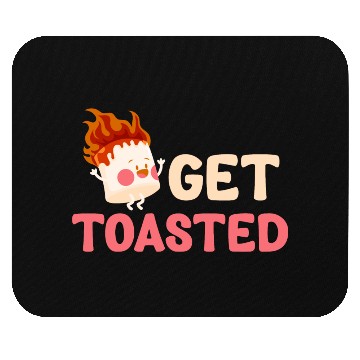 Discover Get Toasted Marshmallow Puns Cocoa RV Mountain Mouse Pads