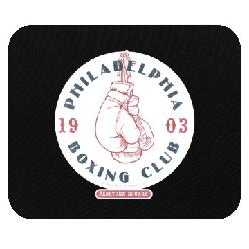 Discover Philadelphia Boxing Club 1903 Sticker Mouse Pads