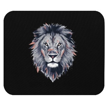 Discover Lion face Mouse Pads