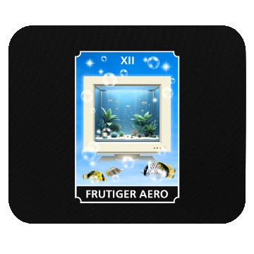 Discover Frutiger Aero Aesthetic Tech Computer Aquarium Mouse Pads